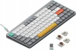 Mekaaniline klaviatuur NuPhy Air75 V2, 75%, QMK/VIA, Bluetooth, 2.4G, USB-C, pruunide l&uuml;lititega