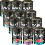 RAFI CAT ADULT m&auml;rg kassitoit segamaitsetega, 12 x 400g