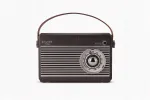 Raadio vastuv&otilde;tja Bluetooth k&otilde;lariga, 5V, AUX, USB-C, must, Smukee Vintage