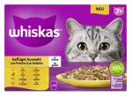 WHISKAS Senior 7+ m&auml;rg kassitoit linnulihamaitselises kastmes, 12 x 85 g