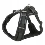 Koera rakmed Trixie Premium FlexMesh, mustad, suurus L, 63&ndash;92 cm, 25 mm, mopsidele ja buldogidele