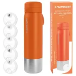 Veepudel roostevabast terasest filtriga Wessper B2 Actitex 1 l, 5 filtrit