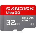 SanDisk ULTRA GO 32GB microSDHC 120MB/s Class 10 U1 V10 A1 UHS-I kaart