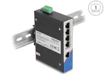 T&ouml;&ouml;stuslik v&otilde;rgul&uuml;liti Delock 80162, 5x RJ45, Gigabit Ethernet, DIN, 9&ndash;48 V
