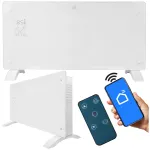 Elektriline konvektork&uuml;tteseade klaaspaneeliga, termostaadi, LED-ekraani ja WiFi-ga