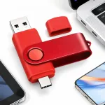 M&auml;lupulk 512 GB RED METAL, USB-A ja USB-C, USB 2.0