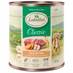 Koerakonservid Lukullus, 800 g, vasikaliha ja pardiliha