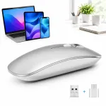 Juhtmevaba hiir, h&otilde;bedane, Bluetooth, 2.4G, vaikne, 3 DPI, Type-C &uuml;hendusega