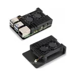 Jahutuskorpus ventilaatoritega Raspberry Pi 5, must