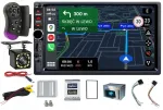 Automuusika 2 DIN, 7" Full HD, Bluetooth, MP3, USB, Android Auto, CarPlay, kaameraga
