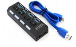 USB 3.0 jagaja, 4 porti, 5 Gb/s