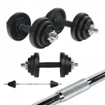 XTREXO CAST IRON 50 kg hantlite ja kanga komplekt kaitsekattega