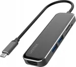 USB-C jaotur UNITEK 2 x USB 3.1, SD kaardilugeja ja HDMI