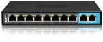 BCS B-SP0802 v&otilde;rgul&uuml;liti, 8 PoE porti, 2 uplink kaamerale