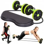Musklitreeningute rull ROLLER CROSSFIT koos hantli ja venitusexpanderiga