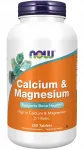 Toidulisand NOW Foods Kaltsium & Magneesium, 250 tabletti