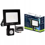 LED halogeenprožektor 20W PIR liikumisanduriga, IP66, k&uuml;lm valge