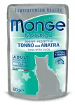 MONGE kr&otilde;bisev maius kassidele tuunikala ja pardiga, 80 g
