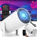 Kaasaskantav 4K nutikas projektor WiFi, Android, k&otilde;lariga ja BT 5.0