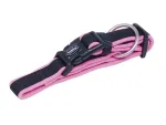 Koera kaelarihm Nobby Mesh Prene S/M, 25 mm, 30&ndash;45 cm, roosa/must
