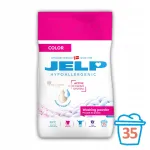 H&uuml;poallergeenne pesupulber JELP, v&auml;rvilistele r&otilde;ivastele, 2,1 kg, 35 pesukorda