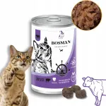 BOSMAN konservid kassidele veiselihaga, 415 g