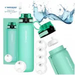 Veefilterpudel Wessper B4 0,5 l motiveeriva kirjadega ja 5 filtriga