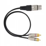 Heli jagaja 1 XLR emane kuni 2 RCA isase &uuml;hendusega kaabel B1