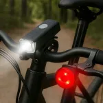 Veekindel jalgratta LED-tuled ette ja taha patareidega komplekt