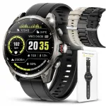 Meeste nutikell GPS AMOLED-ekraan 5 ATM veekindla, Poola men&uuml;&uuml; ja 3 rihmaga