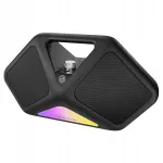 Kaasaskantav juhtmevaba Bluetooth k&otilde;lar BUGANI REFORM 120W, must, RGB-valgustusega