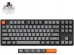 KEYCHRON K8 Max QMK traadita klaviatuur, Super Brown l&uuml;litid, must-hall