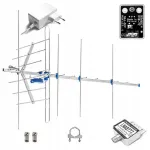 DVB-T2 MAXI 135 cm MUX-8 vertikaalne suunatud antenn LTE filtriga 420 MHz