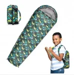 Laste magamiskott koos seljakotiga METEOR YMER DINO, 130+30 x 60/40 cm