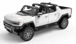 Puldiga juhitav maasturauto HUMMER 4x4, valge