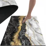 Vannitoa vaip libisemiskindel QUICK-DRYING GOLD MARBLE 80x50 XXL