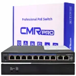 Gigabit PoE l&uuml;liti CMR-108-24, 10 porti (8x RJ45, 2x uplink), Watchdog, 130W