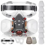 Tolmukindel kaitsev poolmask filtritega