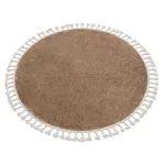 Berber &uuml;mmargune vaip, 120 cm, liivakarva, Maroko tutid