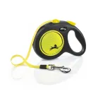 Automaatne rihm FLEXI New Neon 5 m, kollane, kuni 50 kg koertele