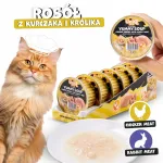 UNIQ PETS m&auml;rg kassitoit kanapuljongi ja k&uuml;&uuml;likuga, 60g x 6
