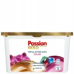 PASSION GOLD COLOR 3in1 pesukapslid aktiivsete ens&uuml;&uuml;midega, 16 tk.