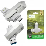 USB m&auml;lupulk Hoco UD10 16GB, USB 3.0, USB A ja USB C, h&otilde;bedane