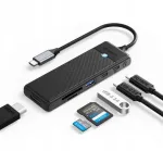 USB-C pesaja Orico PWD-6PS, 6 pordiniega, HDMI, USB-A, SD, PD 100W