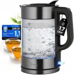 Klaasist elektriline veekeetja ProfiCook PC-WKS, 1,7 l, tume inox