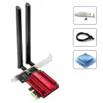 V&otilde;rgukaart Intel AX210 WiFi 6E ja Bluetooth 5.3, PCI-E, arvutile