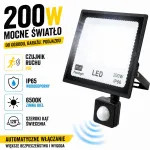 LED-halogeenprojektor liikumisanduriga 200W