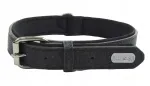Eko-nahast dubleeritud koera kaelarihm, M suurus, 26&ndash;33 cm
