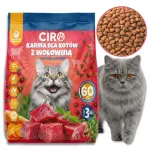 Kuiv kassitoit veiseliha ja k&ouml;&ouml;giviljadega, 3 kg