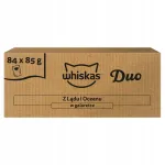 WHISKAS DUO niiske kassitoit lihaga ja kalaga želees, 84 x 85 g